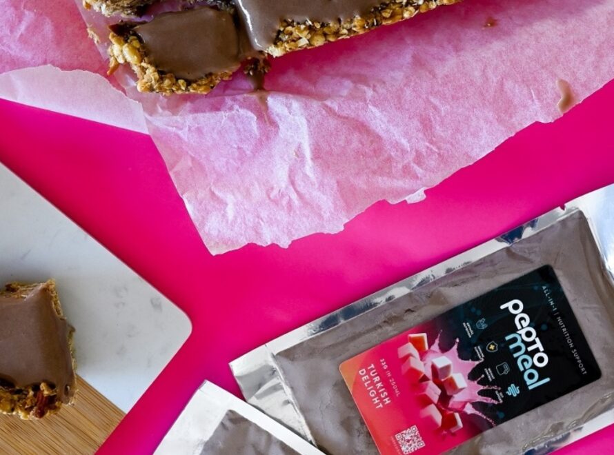 Turkish Delight Greek Yoghurt Granola Bars 