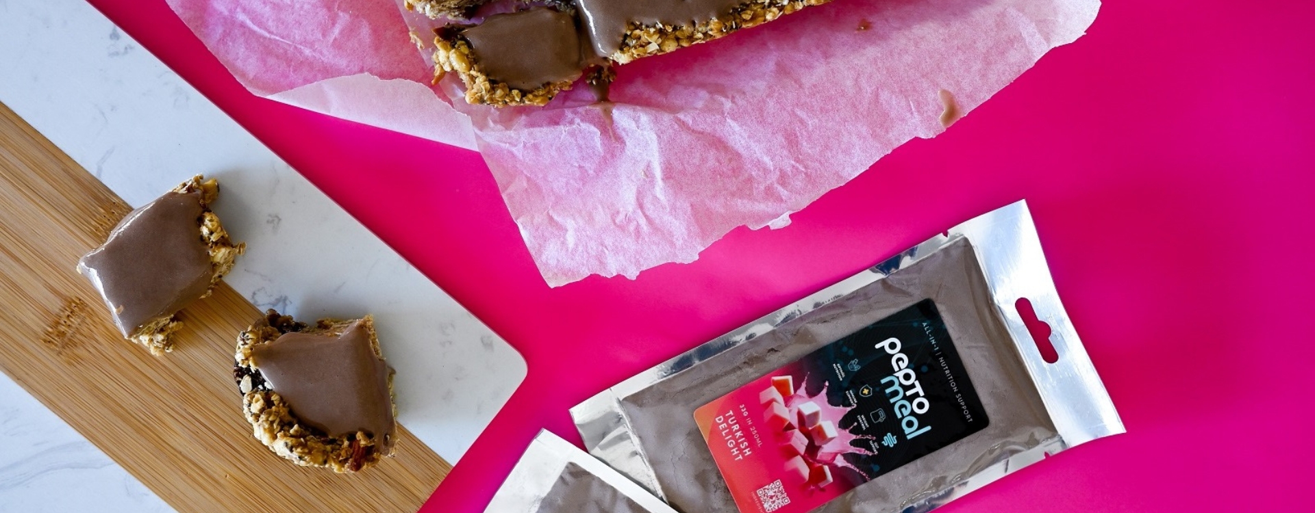 Turkish Delight Greek Yoghurt Granola Bars 
